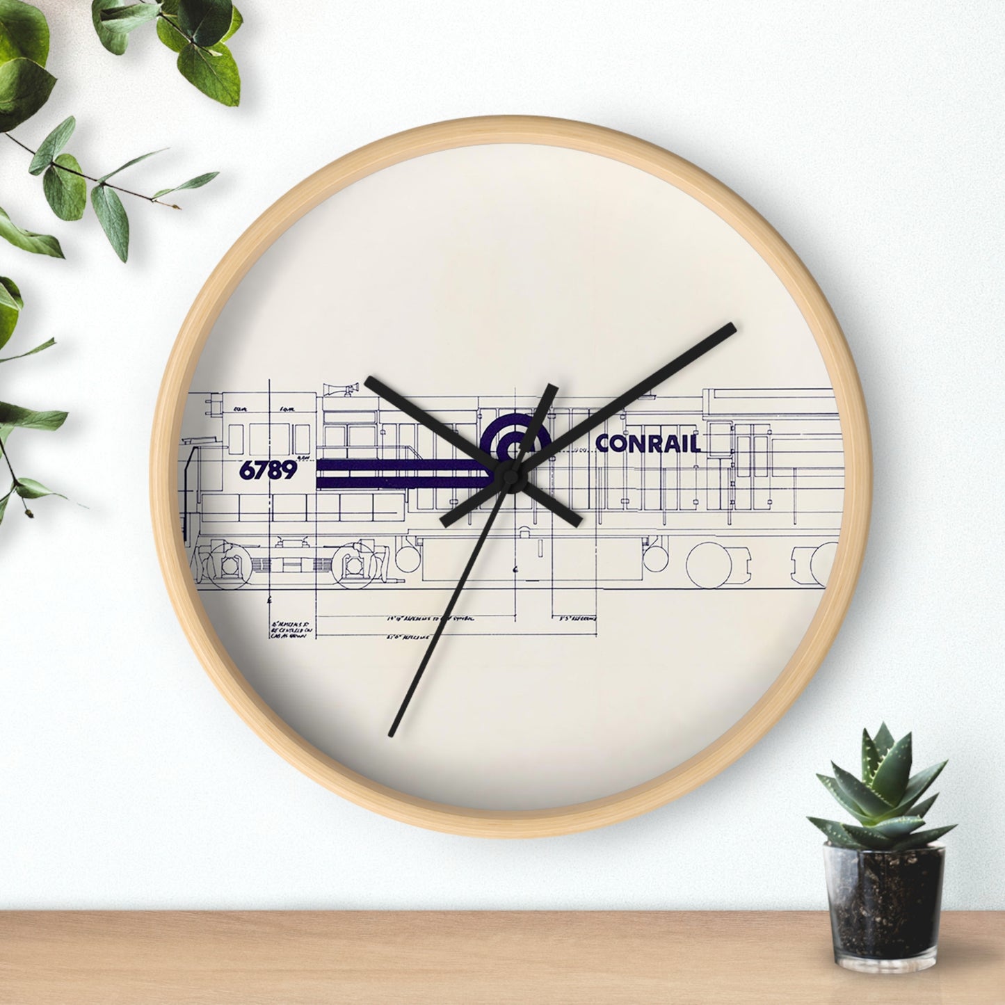Conrail Engine Clock