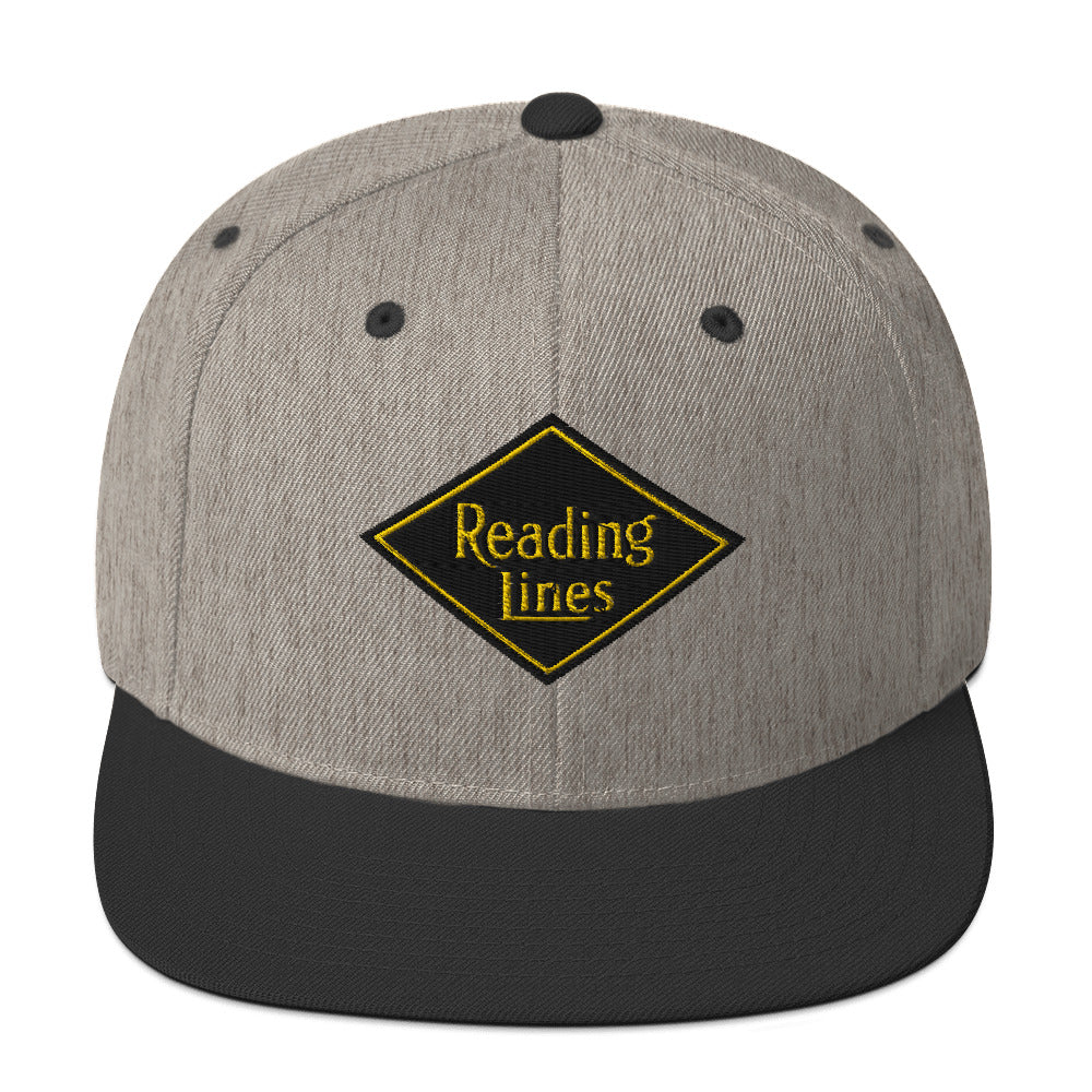 Reading Lines Snapback Hat