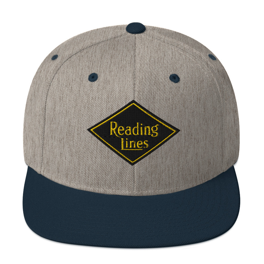 Reading Lines Snapback Hat