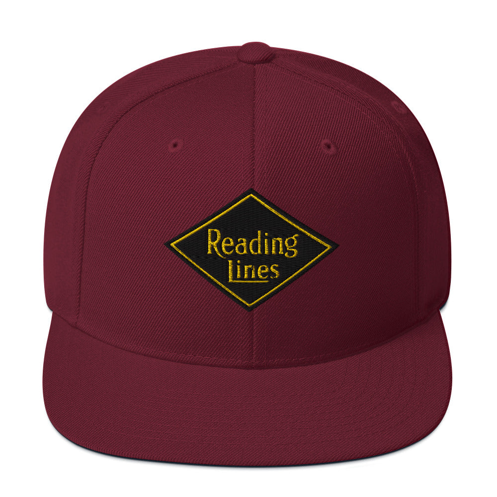 Reading Lines Snapback Hat
