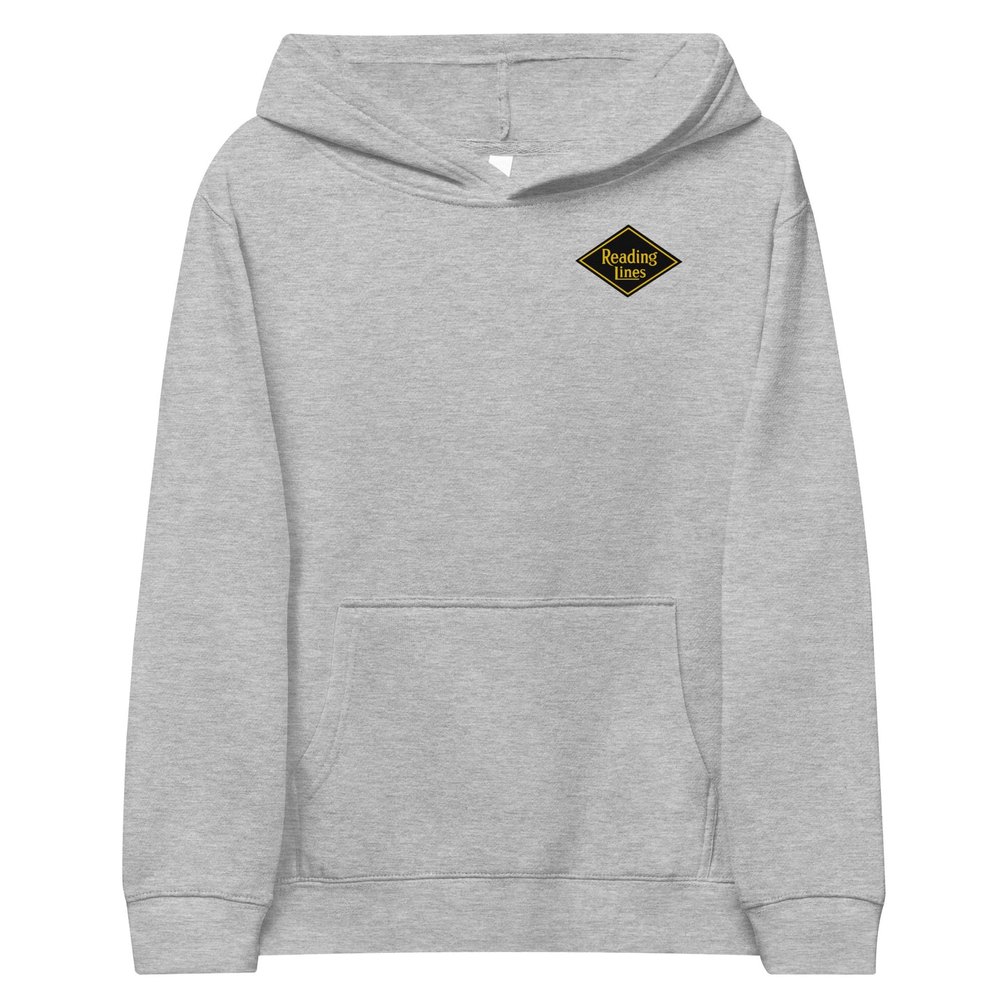 Kids Reading Lines fleece hoodie