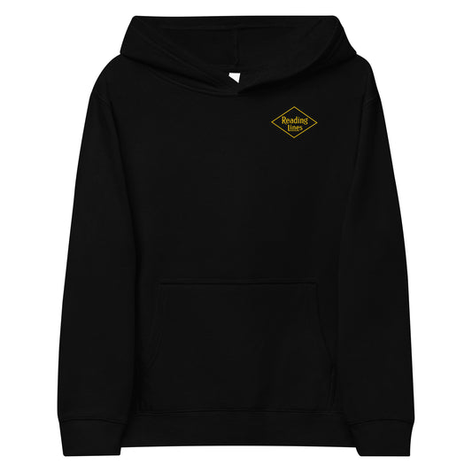 Kids Reading Lines fleece hoodie