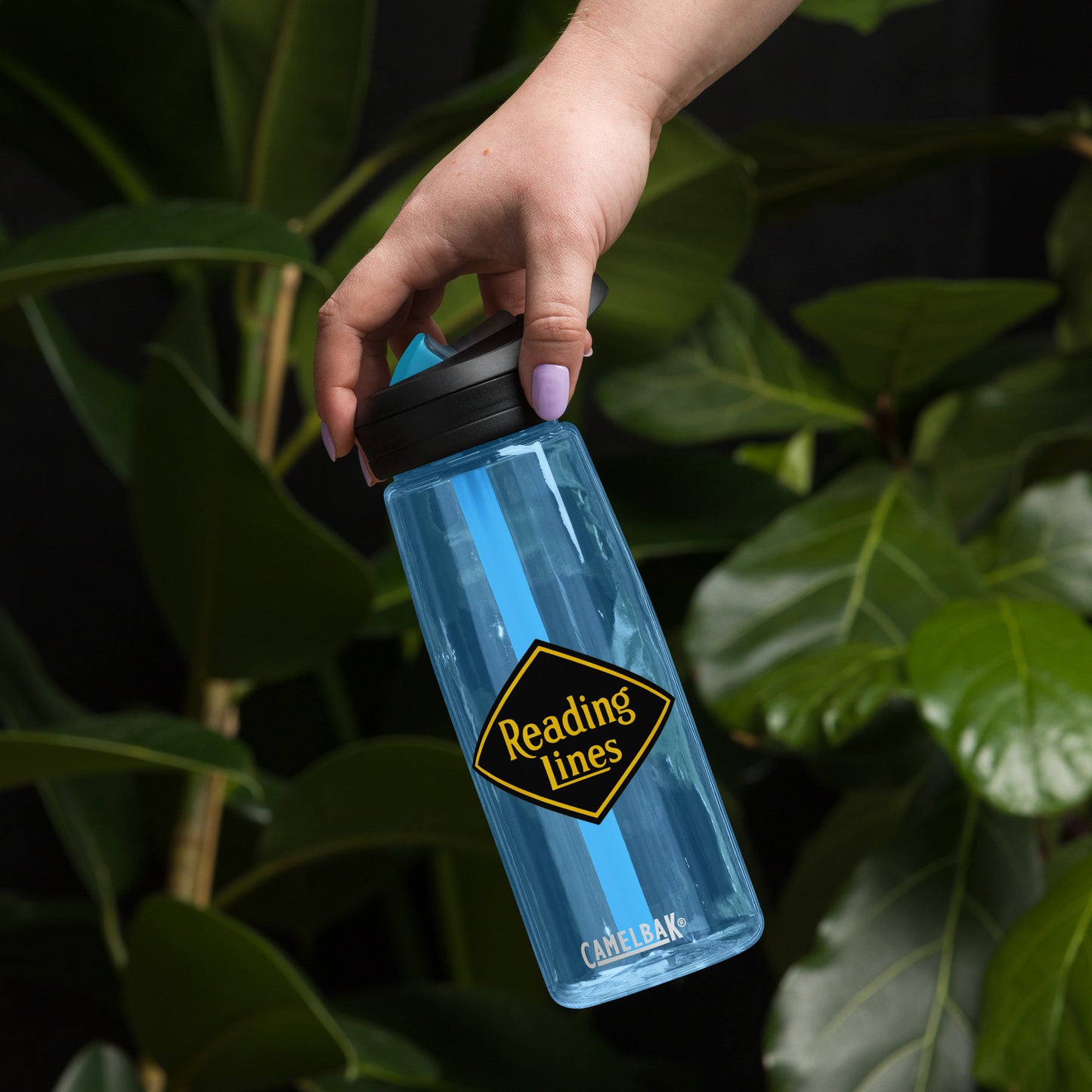Reading Lines Sports water bottle