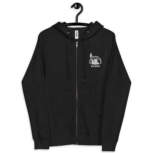 Central Railroad Company of New Jersey Unisex fleece zip up hoodie