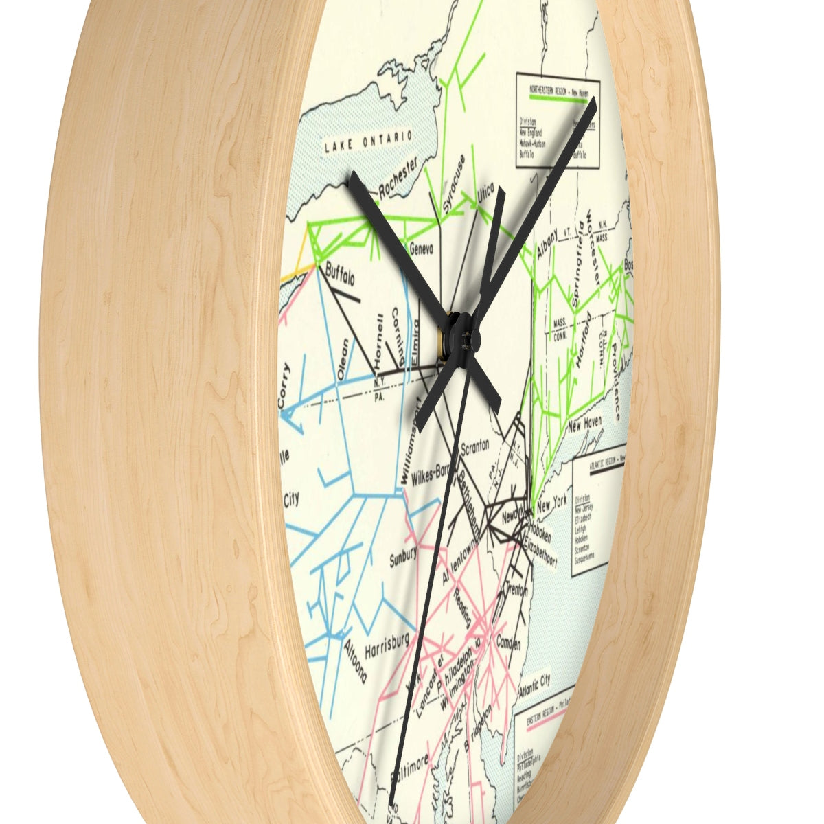 Conrail 1976 Map Clock