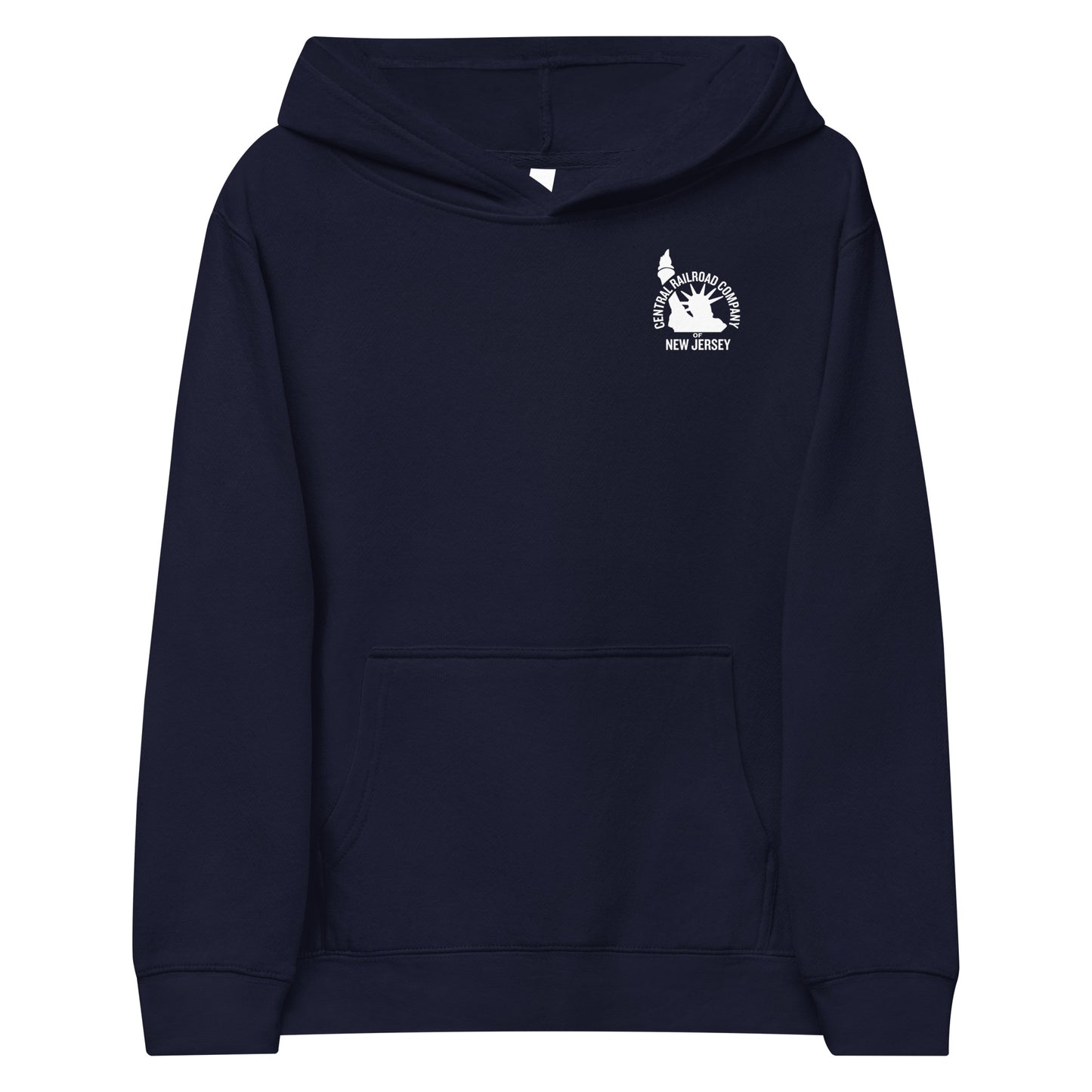 Kids Central Railroad Company of New Jersey fleece hoodie