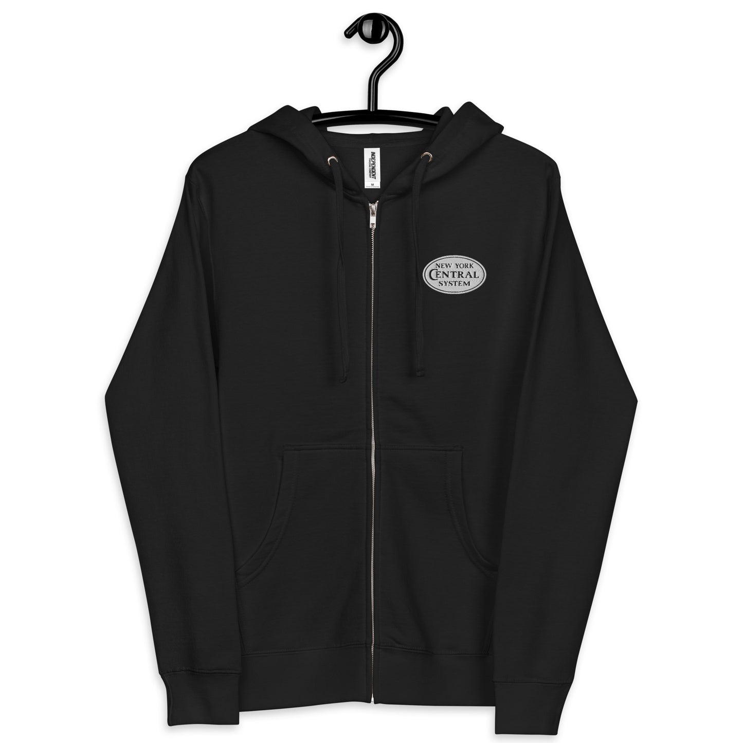 New York Central Unisex fleece zip up hoodie