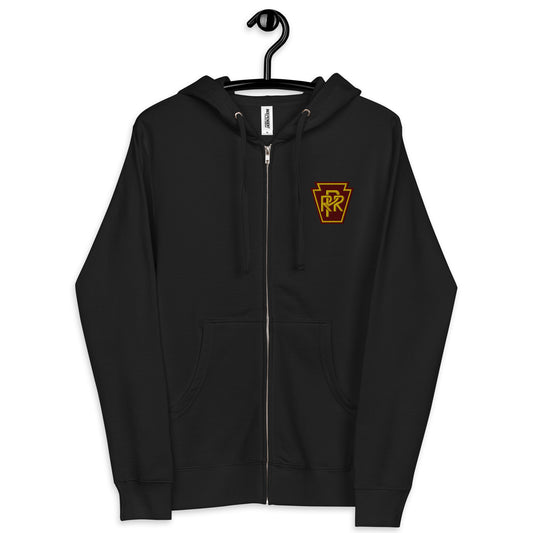 Pennsylvania Railroad Unisex fleece zip up hoodie